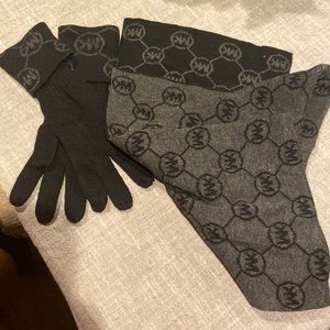 Michael Kors Scarf and Glove Set